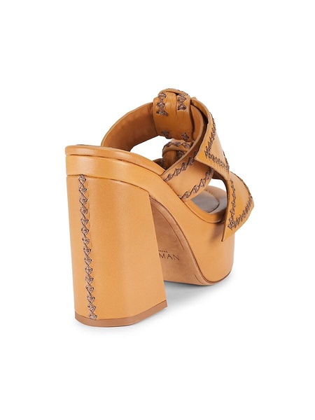 119MM Knot Strap Leather Sandals