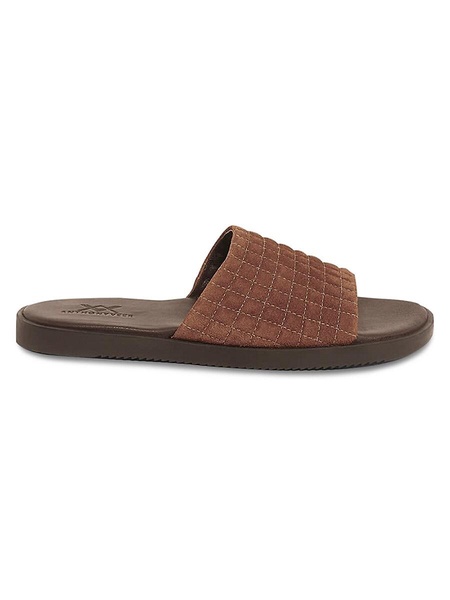 Miami Quilted Suede Slides