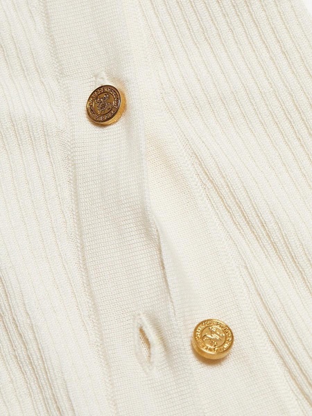 Silk-Blend Asymmetric Buttoned Sweater