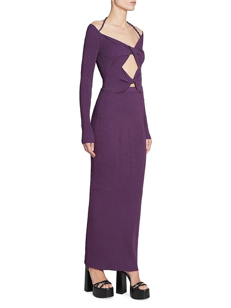 Fotia Cut-Out Knit Maxi Dress