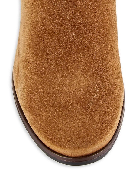 Karla 58MM Stacked Heel Suede Knee Boots