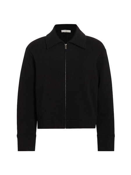 Cotton-Blend Zip-Front Jacket