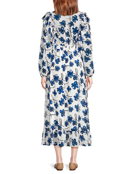 Floral Ruffle Midi Dress
