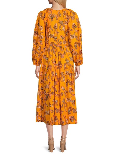 Sayer Print Tiered Midi Dress