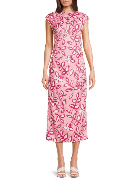 Floral Sheath Midi Dress