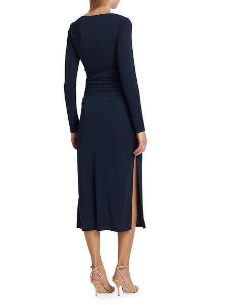 Brenna Jersey Tie Midi Dress