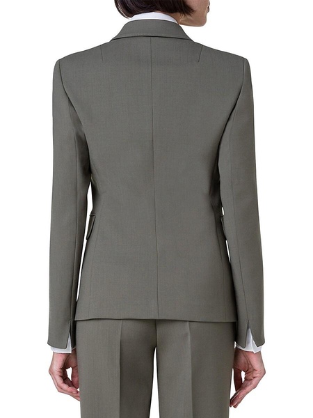 Virgin Wool Blend Blazer