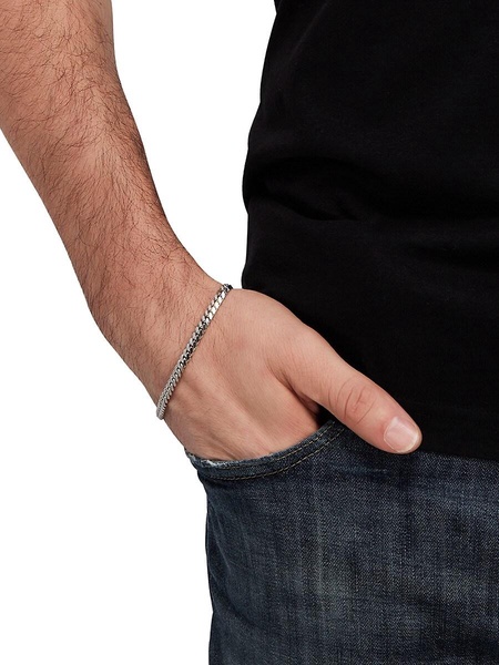 Sterling Silver Cuban Chain Bracelet