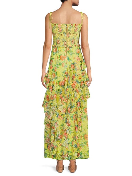 Jocelyn Ruffle Floral Maxi Dress