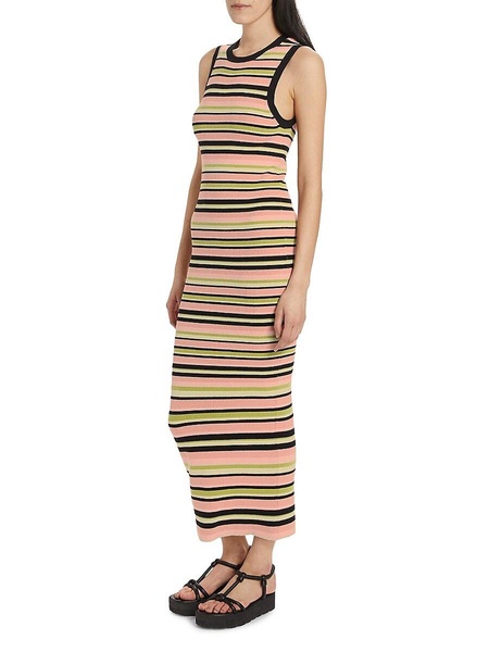 Striped Knit Maxi Dress