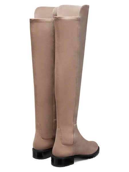 City II Two-Tone Suede Knee-High Boots