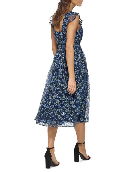 Flutter Sleeve Floral Day Dress