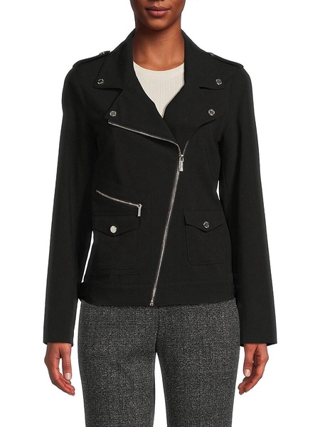 Zip Up Moto Jacket