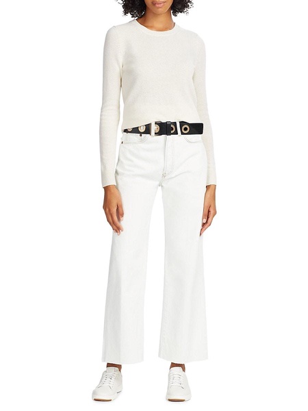 Eyelet Leather Belt