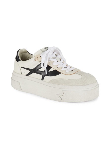 Starmoon Leather Low Top Platform Sneakers