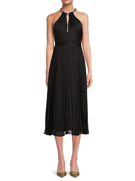Chain Halter Midaxi Dress