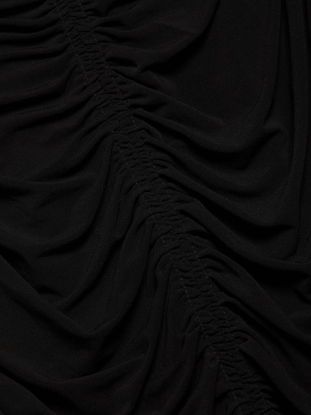 Ruched Jersey Midi-Dress