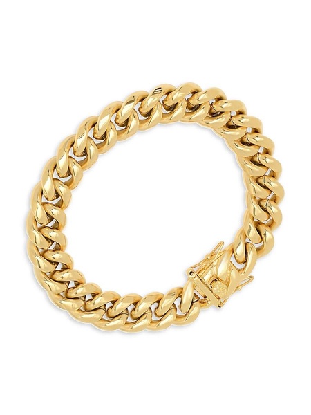 18K Goldplated Cuban Link Chain Bracelet