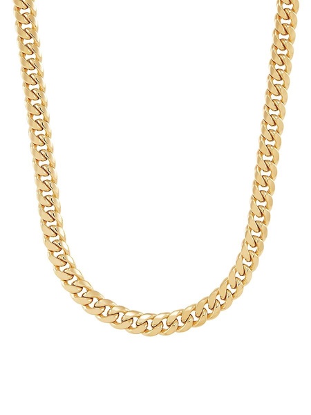 14K Yellow Gold Miami Curb Chain Necklace