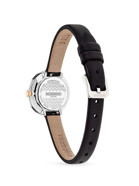 Petite 25MM Stainless Steel & Leather Strap Watch