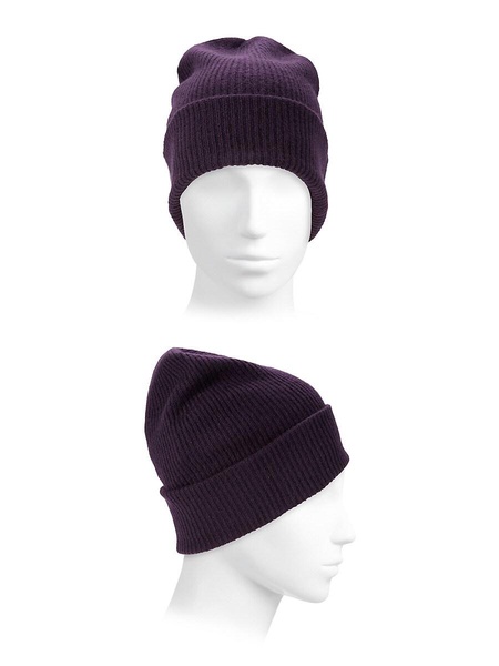 Ribbed Cashmere Beanie