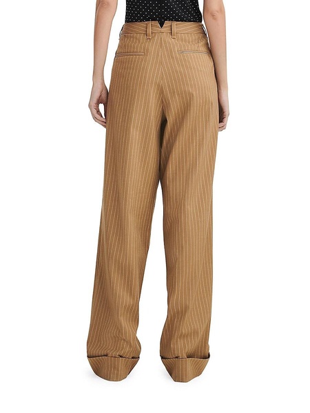 Marianne Virgin Wool Blend Striped Pants