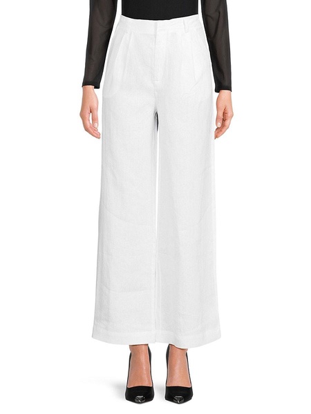100% Linen Wide-Leg Trousers