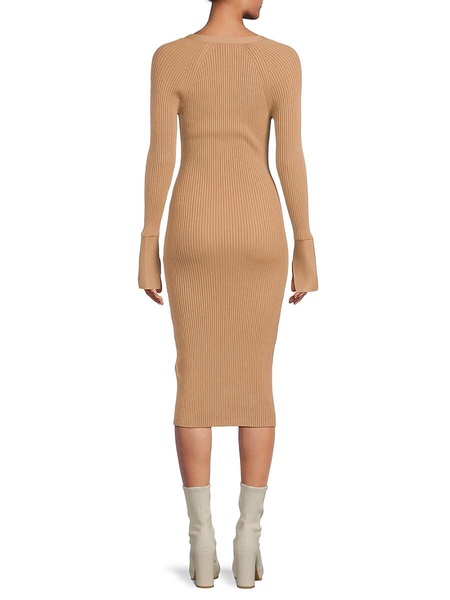 Ribbed Bodycon Midi Dress