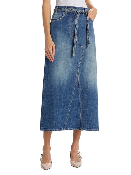 Dean Denim Midi Skirt