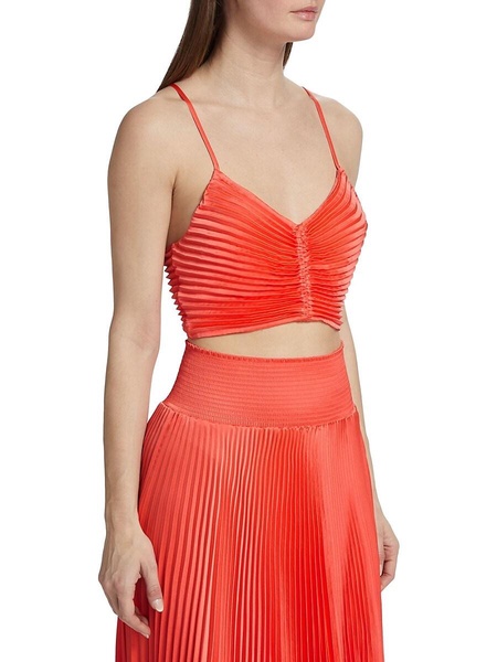 Ari Pleated Crop Top