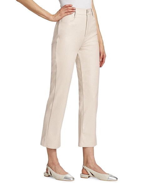 Logan Stovepipe Faux Leather Straight-Leg Pants