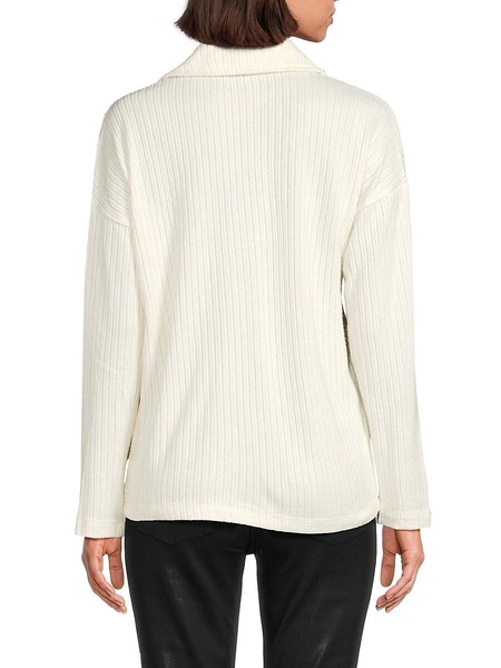 Ribbed Polo Top
