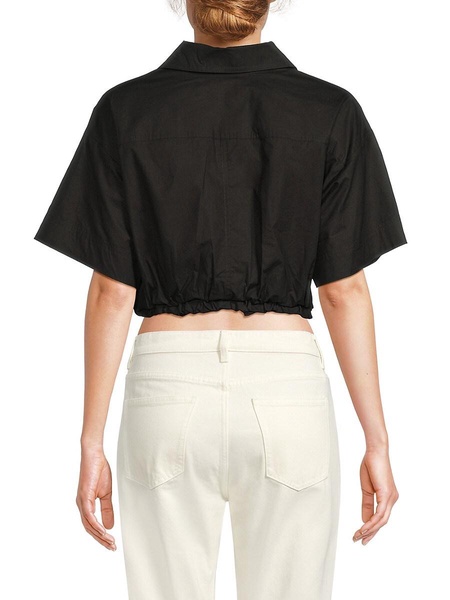 Solid Cropped Shirt