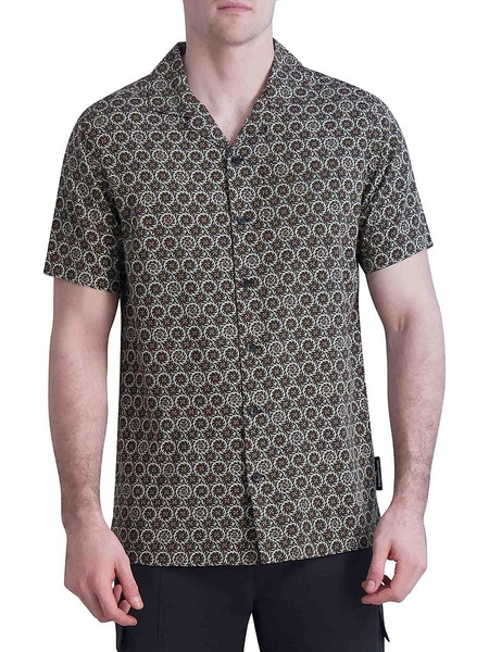 Short Sleeve Medallion Camp Shirt