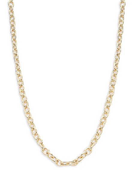 Goldtone Bamboo Link Necklace/18"
