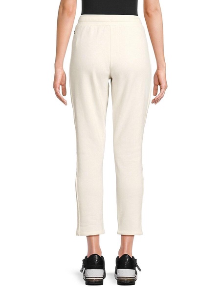 Drawstring Fleece Cropped Pants