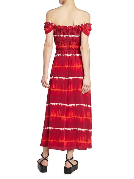 Lily Tie Dye Silk Midi Dress