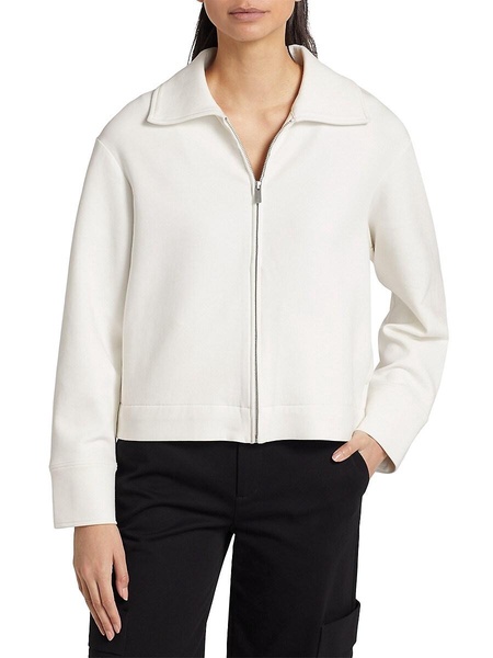 Cotton-Blend Zip-Front Jacket