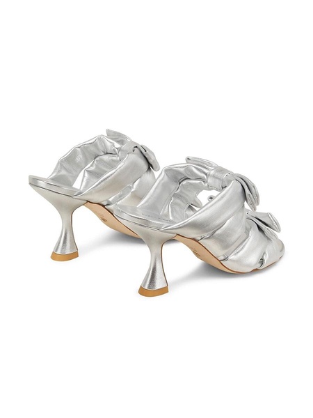 Sofia Xcurve 85MM Metallic Leather Sandals