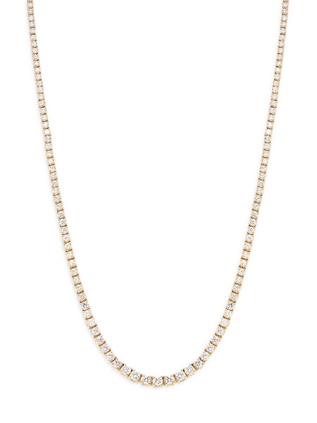 14K Yellow Gold & 4.95 TCW Lab Grown Diamond Tennis Necklace