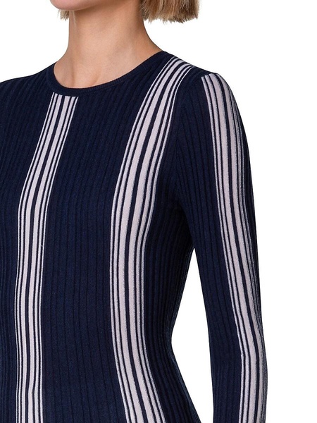 Striped Wool & Silk-Blend Sweater
