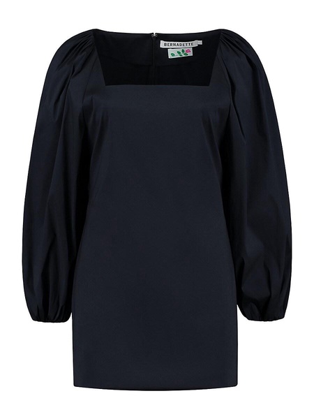 Ava Puff-Sleeve Taffeta Minidress