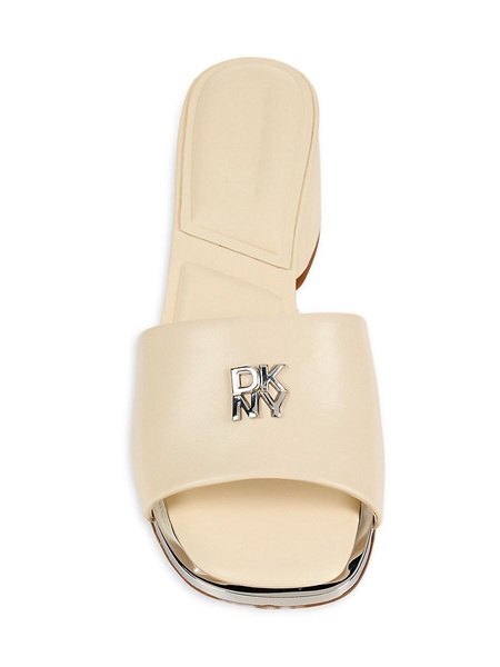 Trixie Logo Leather Sandals