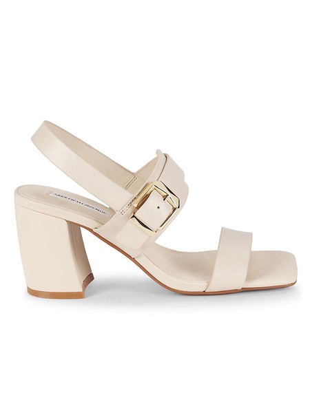 Ella 75MM Leather Block-Heel Sandals
