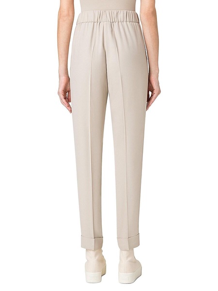 Chris Slim Cuffed Crêpe Pants