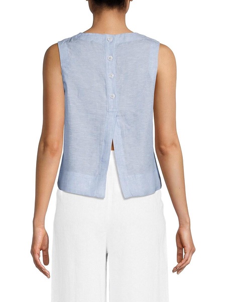 100% Linen Sleeveless Top