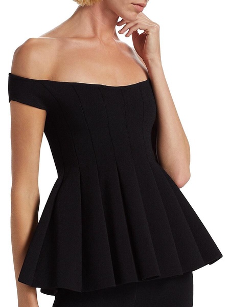 Simone Off-the-Shoulder Peplum Top