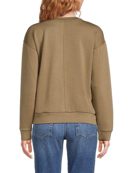 Crewneck Scuba Knit Sweatshirt