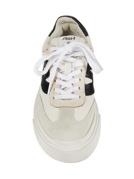 Starmoon Leather Low Top Platform Sneakers