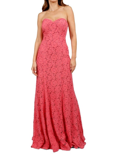 Strapless Sweetheart Lace Gown